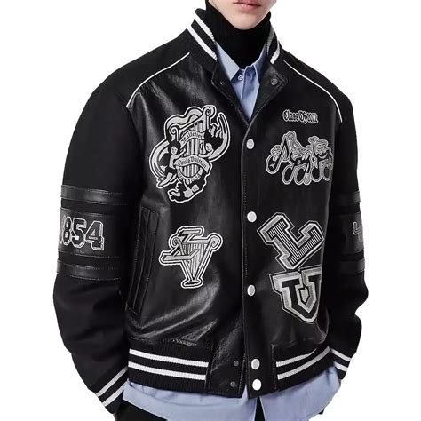 slp jacket replica|Isaac Men's Black Leather Varsity Jacket .